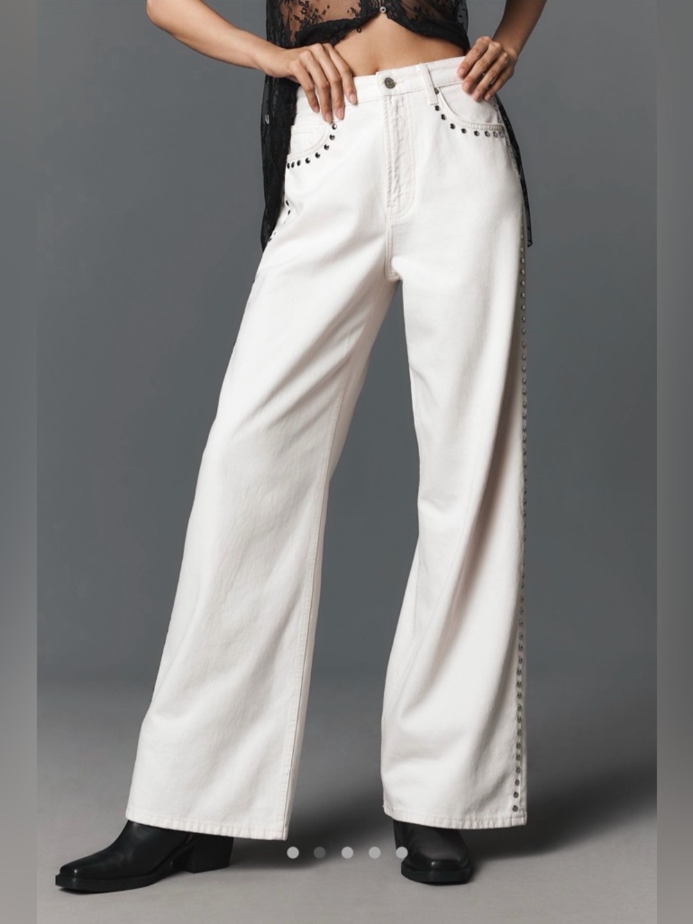Reformation Cary High-Rise Slouchy Wide-Leg Jeans, NWT